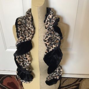 Cheetah & black scarf